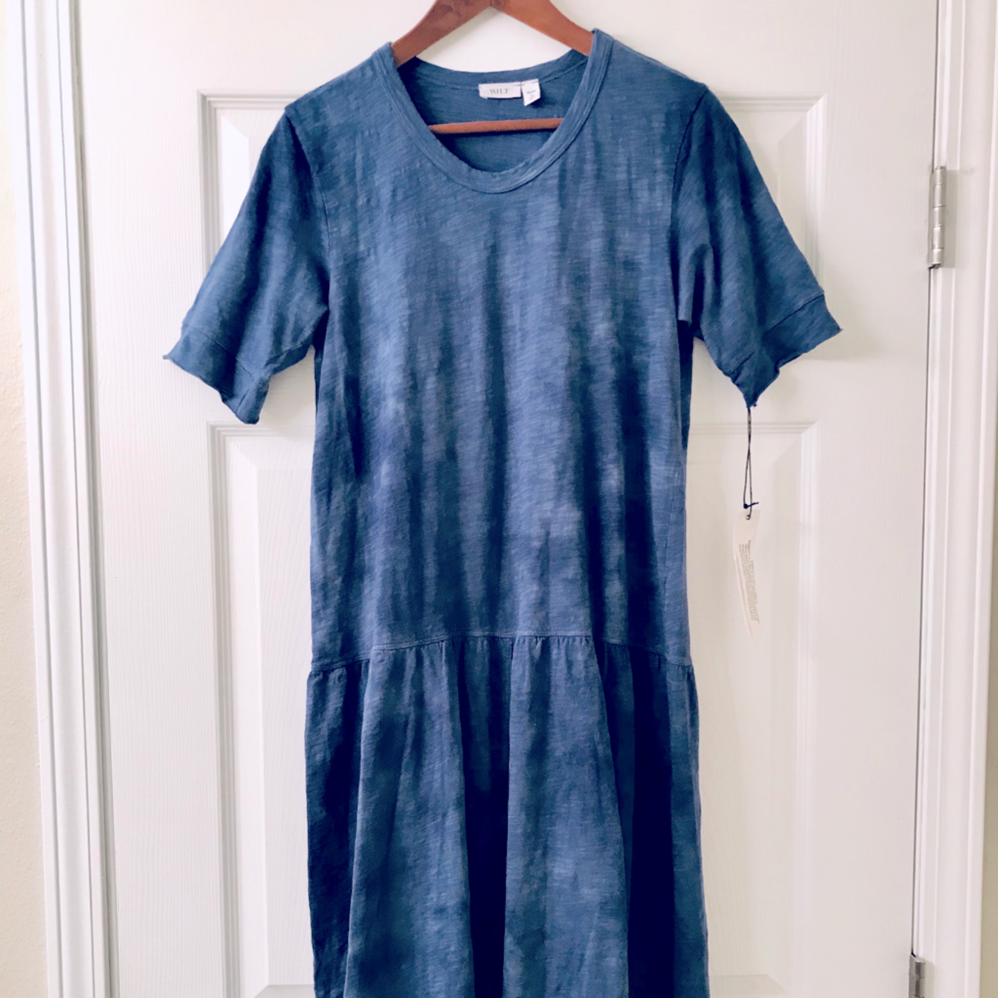 Wilt Blue Tonal Tie-Dye Dress